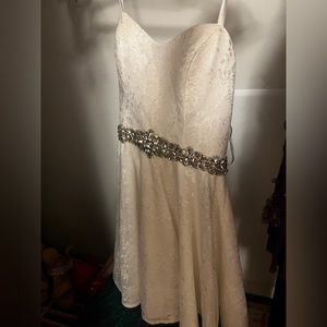 White graduation dress Jovani